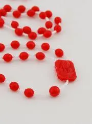 Red Plastic Rosary