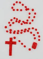 Red Plastic Rosary X100