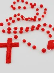 Red Plastic Rosary X100