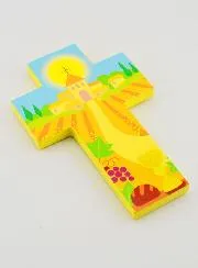 My First Communion Child Wood Cross - 15 cm