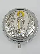 Our Lady of Lourdes Pyx - Box & Silver Medal