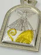 Holy Spirit Key Chain - Pope & Vatican - Solid Silver - 5 cm