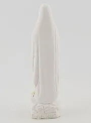 Our Lady of Lourdes with Gold Rosary Virgin Mary Statue - 10 cm