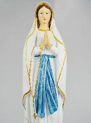 Our Lady of Lourdes Statue on Base - 60 cm