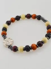 Lourdes Bracelet on elastic - Medal of Lourdes