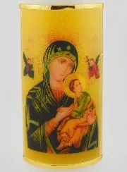Religious Candle - Icon Our Lady Help of Christians - 15 cm