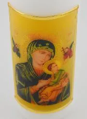 Religious Candle - Icon Our Lady Help of Christians - 15 cm