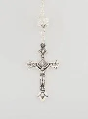 Lourdes Rosary with Crystal Beads - 55cm