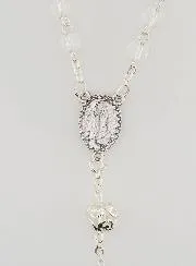 Lourdes Rosary with Crystal Beads - 55cm