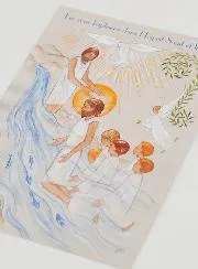 Baptism Card - He will Baptize you with the Holy Spirit and with Fire