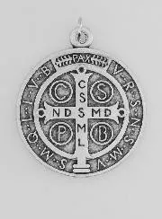 Saint Benedict Metal Medal - 3,6 cm