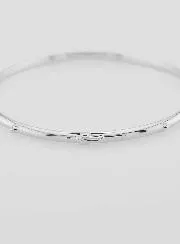 925 Solid Silver Decade Bangle Bracelet