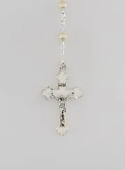 Communion Rosary Silver + Medallion