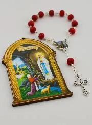 Children's Wooden Decade Rosary and Souvenir Icon