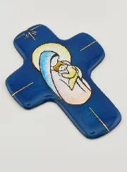 Virgin of Kindness Enamels Communion Cross
