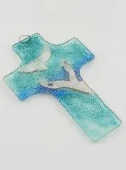 Holy Spirit Glass Cross