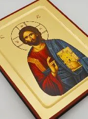 Christ Pantocrator Icon - Gold Leaf - 20 cm