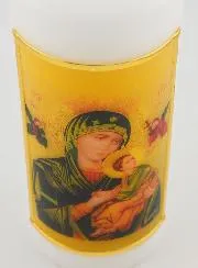 Our Lady Help of Christians Memory Communion Candle