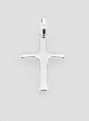 Solid Silver Cross Pendant 18 mm