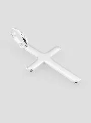 Solid Silver Cross Pendant 18 mm