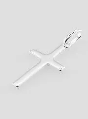 Solid Silver Cross Pendant 18 mm