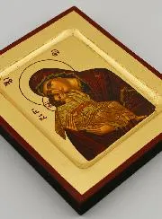 Our Lady of Comfort Icon on Gold Leaf