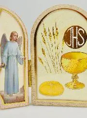 Boy's First Communion Memory Triptych Icon