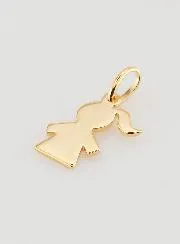 18 Kt Gold Plated Girl Pendant