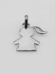 925 Silver Girl Shape Pendant