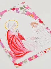 Baptism Picture - Guardian Angel & Virgin Mary