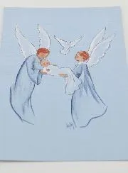 Baptism Picture - Angel & Holy Spirit - 10 x 15 cm