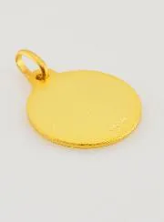 Our Lady of Lourdes Gold Plated Baptism Medal