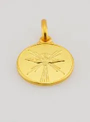 Holy Spirit Dove Gold Plated Baptism Medal