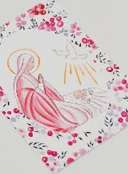 Baptismal Picture - Holy Virgin Mary with Holy Spirit Dove