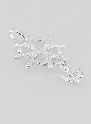 Holy Spirit Solid Silver Baptism Cross Pendant