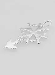 Holy Spirit Solid Silver Baptism Cross Pendant