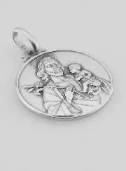 Saint Joseph Solid Silver Baptism Medal
