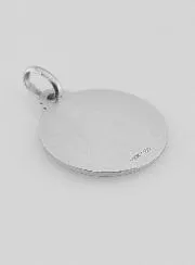 Saint Michael Solid Silver Baptism Medal
