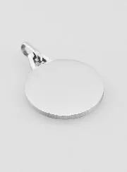 Virgin Mary with Veil Left Profile Baptism Silver Medal