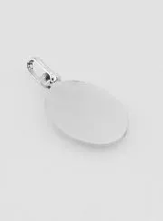 Virgin Mary with Veil Solid Silver Baptism Medal