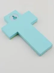 Noah's Ark Wood Cross - Baptism Gift