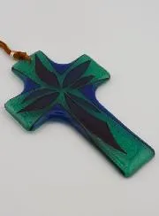 Baptism Gift - Handcrafted Glass Cross