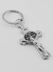 Saint Benedict Cross Key Chain