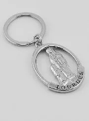 Our Lady of Lourdes Openwork Key Chain - 4 cm