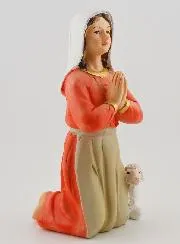 Saint Bernadette in Prayer Statue - 18 cm