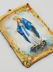 Wooden Frame Icon Miraculous Virgin - 15 cm