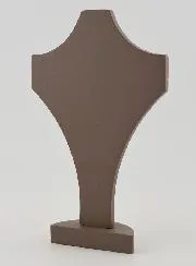 Modern Ceramic & Wood Crucifix