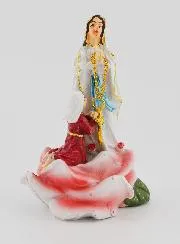 Our Lady of Lourdes & St. Bernadette Statue - 9 cm
