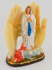 Our Lady of Lourdes Illuminated Statue - 14 cm