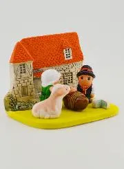 Nativity Scene Around the World - Auvergne Region Nativity Set